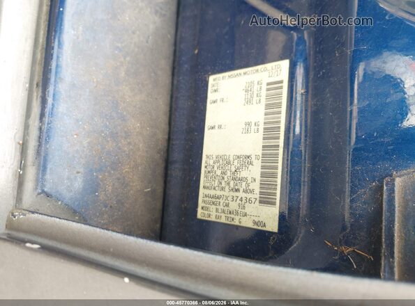 1N4AA6AP7JC374367 2018 NISSAN MAXIMA Gray Engine compartment view