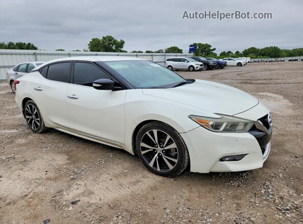 1N4AA6AP7JC401681 2018 NISSAN MAXIMA Белый Передняя правая четверть