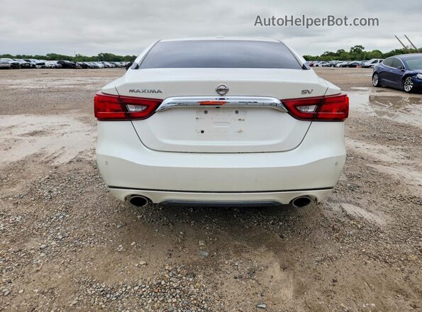 1N4AA6AP7JC401681 2018 NISSAN MAXIMA Белый Вид сзади