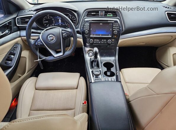 1N4AA6AP7JC401681 2018 NISSAN MAXIMA Белый Вид панели приборов