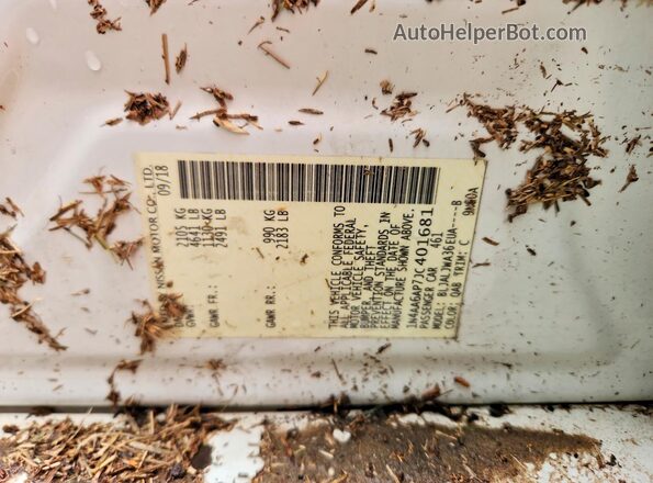 1N4AA6AP7JC401681 2018 NISSAN MAXIMA Белый Вид подкапотного пространства