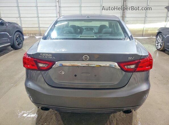 1N4AA6AP7JC410008 2018 NISSAN MAXIMA Gray Rear view
