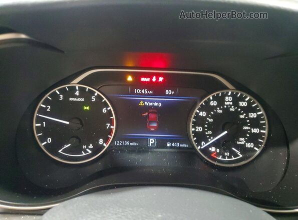 1N4AA6AP7JC410008 2018 NISSAN MAXIMA Gray Instrument cluster view
