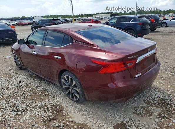 1N4AA6AP8GC401665 2016 NISSAN MAXIMA Burgundy Tył lewy