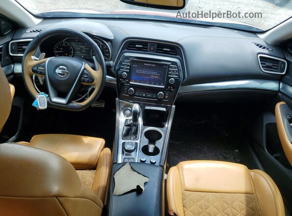 1N4AA6AP8GC401665 2016 NISSAN MAXIMA Burgundy Widok deski rozdzielczej