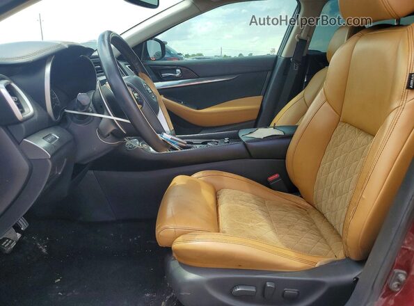 1N4AA6AP8GC401665 2016 NISSAN MAXIMA Burgundy Widok wnętrza z przodu