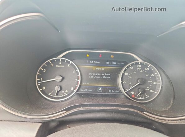 1N4AA6AP8GC449361 2016 NISSAN MAXIMA Серебряный Вид щитка приборов