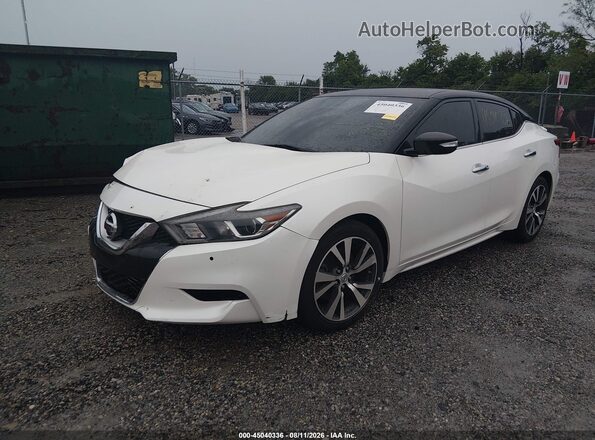 1N4AA6AP8HC363159 2017 NISSAN MAXIMA White Передня ліва чверть