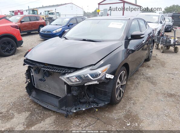 1N4AA6AP8HC373898 2017 NISSAN MAXIMA Black წინა მარცხენა ხედი სამი მეოთხედიდან