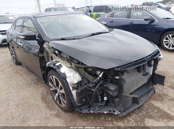 1N4AA6AP8HC373898 2017 NISSAN MAXIMA Black წინა ხედი