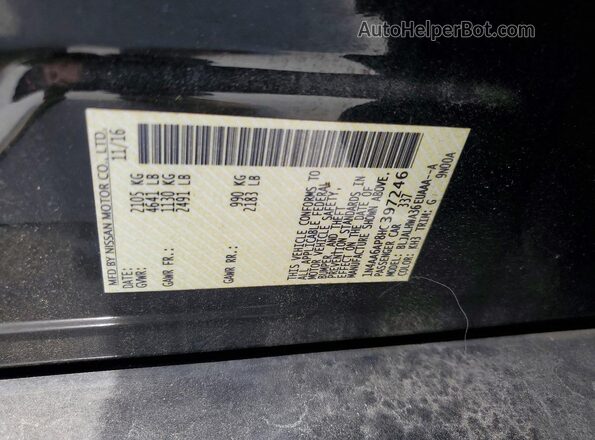 1N4AA6AP8HC397246 2017 NISSAN MAXIMA Black Widok naklejki z numerem VIN