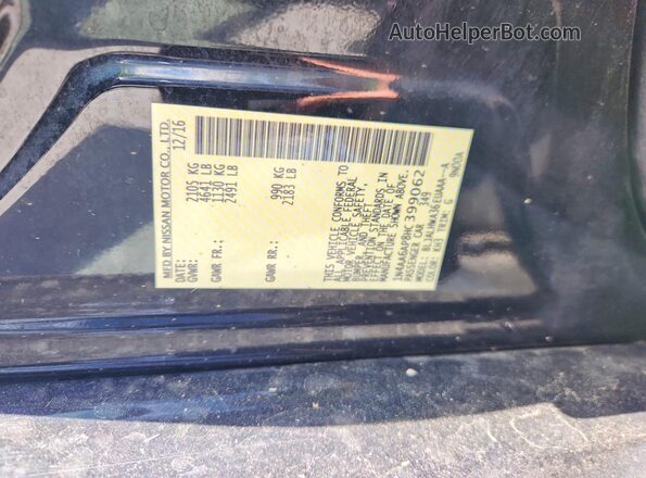 1N4AA6AP8HC399062 2017 NISSAN MAXIMA Black Շարժիչի բաժամունքի տեսք
