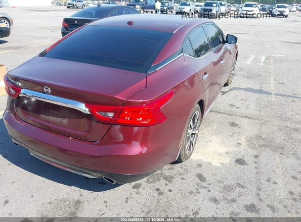 1N4AA6AP8HC412599 2017 NISSAN MAXIMA Maroon Tył prawy
