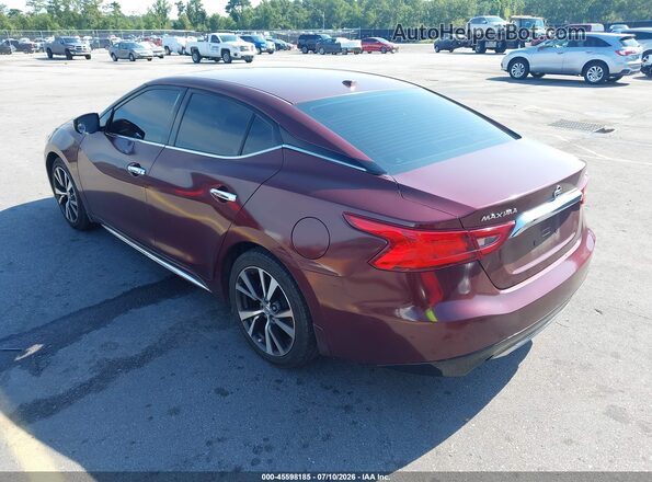 1N4AA6AP8HC412599 2017 NISSAN MAXIMA Maroon Tył lewy