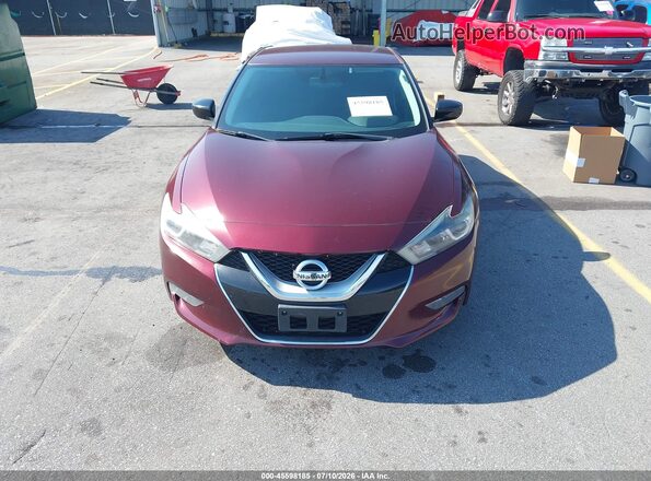 1N4AA6AP8HC412599 2017 NISSAN MAXIMA Maroon Widok zestawu wskaźników
