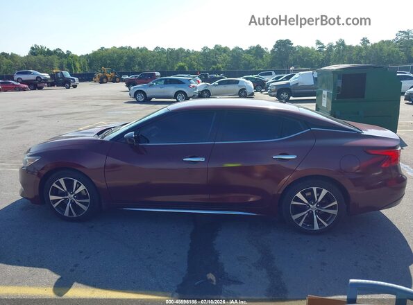 1N4AA6AP8HC412599 2017 NISSAN MAXIMA Maroon Widok wnętrza 360 stopni