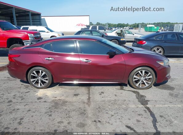 1N4AA6AP8HC412599 2017 NISSAN MAXIMA Maroon Widok wnętrza z tyłu