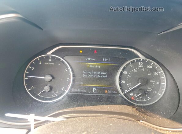 1N4AA6AP8HC424283 2017 NISSAN MAXIMA Black Widok zestawu wskaźników