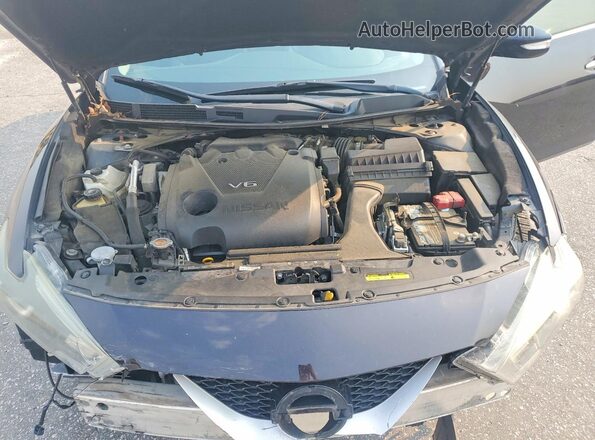 1N4AA6AP8HC424283 2017 NISSAN MAXIMA Black Widok wnętrza z tyłu