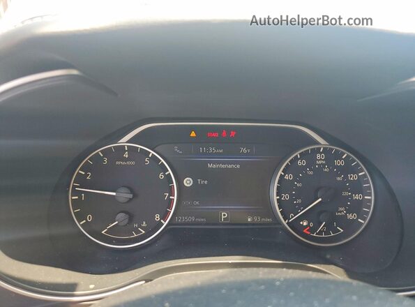 1N4AA6AP8HC442864 2017 NISSAN MAXIMA White ხელსაწყოთა პანელის ხედი
