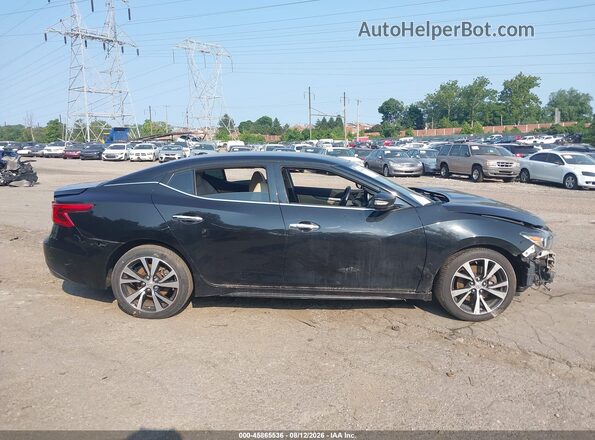1N4AA6AP8HC446252 2017 NISSAN MAXIMA Black უკანა სალონის ხედი