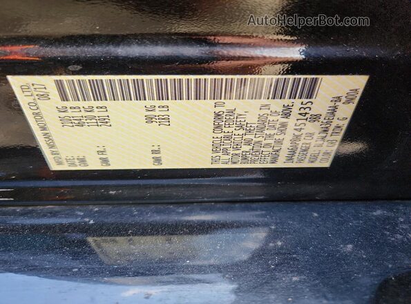1N4AA6AP8HC451435 2017 NISSAN MAXIMA Black Շարժիչի բաժամունքի տեսք