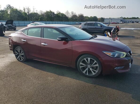 1N4AA6AP8JC374233 2018 NISSAN MAXIMA Red Przód prawy