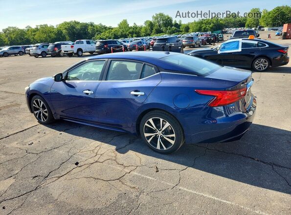 1N4AA6AP8JC393199 2018 NISSAN MAXIMA Blue უკანა მარცხენა