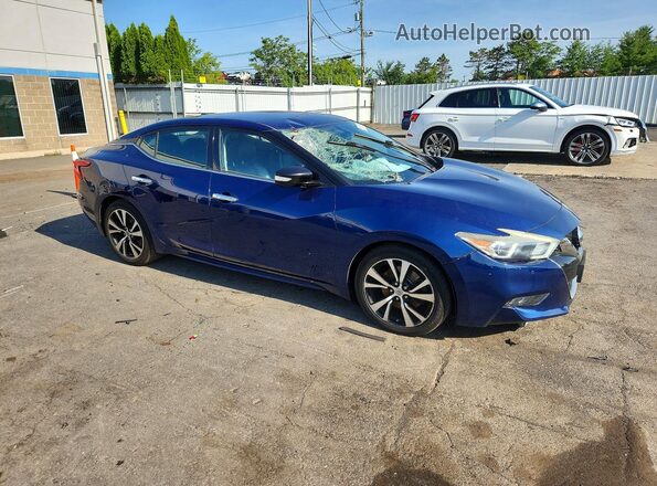 1N4AA6AP8JC393199 2018 NISSAN MAXIMA Blue წინა მარჯვენა