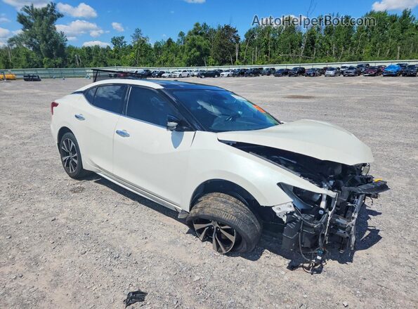 1N4AA6AP8JC393543 2018 NISSAN MAXIMA White Przód prawy