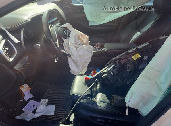 1N4AA6AP8JC393543 2018 NISSAN MAXIMA White Widok wnętrza z przodu