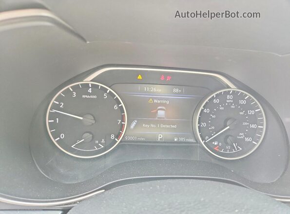 1N4AA6AP8JC394935 2018 NISSAN MAXIMA Gray Սարքավորումների վահանակի տեսք