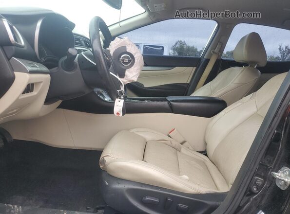 1N4AA6AP9GC389199 2016 NISSAN MAXIMA Black Front interior view