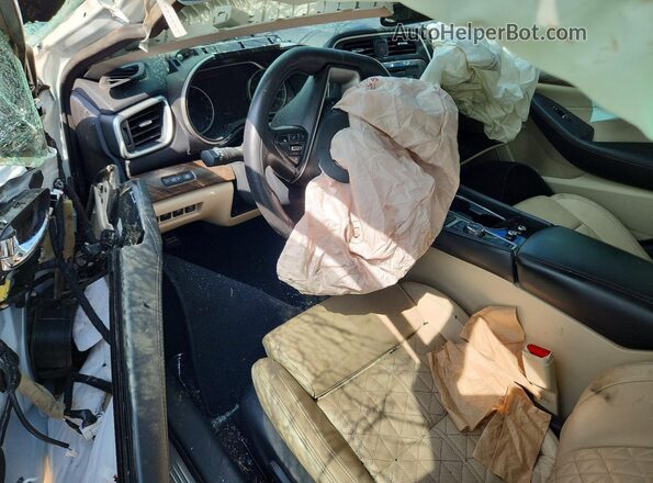 1N4AA6AP9GC416031 2016 NISSAN MAXIMA Белый Вид панели приборов