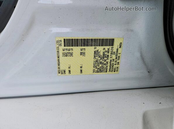 1N4AA6AP9HC378026 2017 NISSAN MAXIMA White Շարժիչի բաժամունքի տեսք