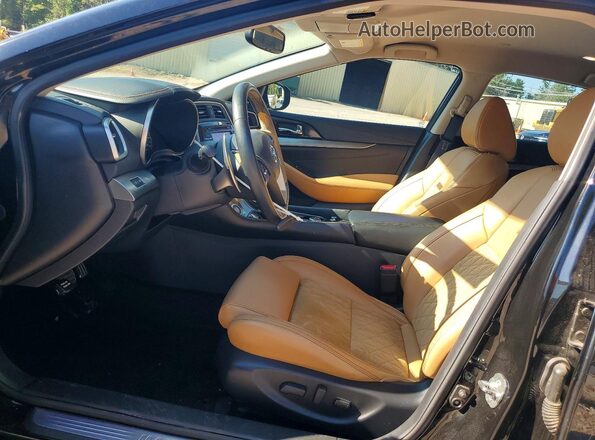1N4AA6AP9JC363015 2018 NISSAN MAXIMA Black Widok wnętrza z przodu