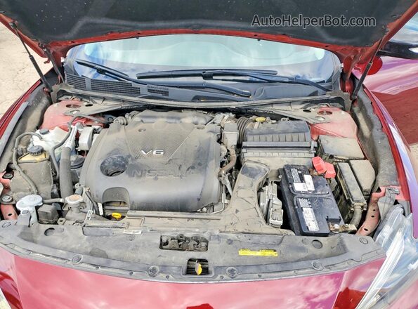 1N4AA6AP9JC366075 2018 NISSAN MAXIMA Красный Вид задней части салона