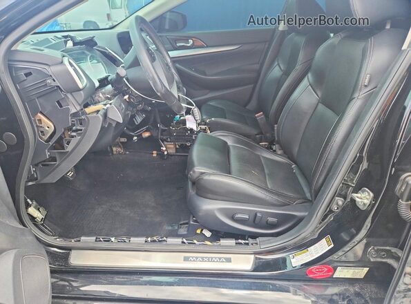 1N4AA6AP9JC405988 2018 NISSAN MAXIMA Black Widok wnętrza z przodu
