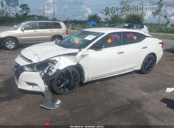1N4AA6APXGC379149 2016 NISSAN MAXIMA White Առջևի ձախ երեք քառորդ տեսարան