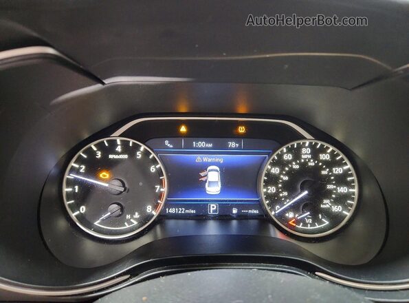 1N4AA6APXGC380463 2016 NISSAN MAXIMA White Instrument cluster view