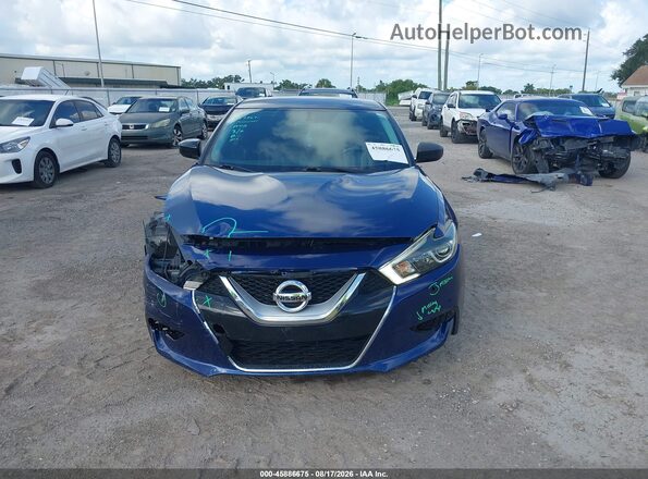 1N4AA6APXGC393214 2016 NISSAN MAXIMA Синий Вид задней части салона