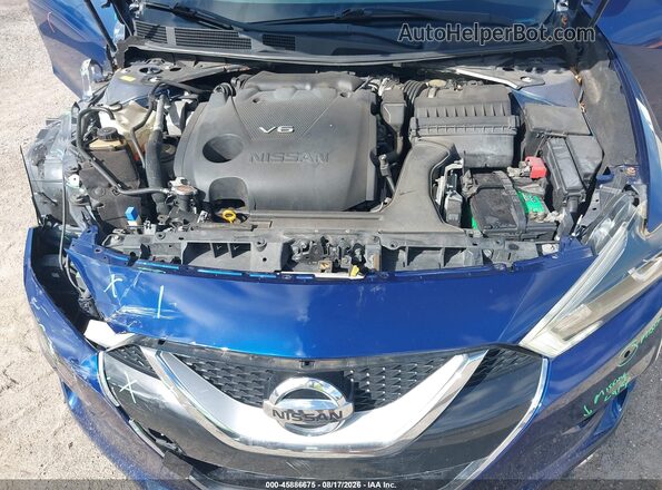 1N4AA6APXGC393214 2016 NISSAN MAXIMA Синий Вид сзади