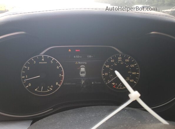 1N4AA6APXGC408374 2016 NISSAN MAXIMA White Widok zestawu wskaźników