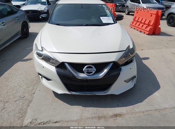 1N4AA6APXGC415020 2016 NISSAN MAXIMA White Instrument cluster view