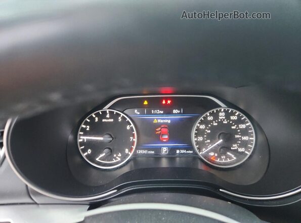 1N4AA6APXHC381890 2017 NISSAN MAXIMA Red Vista del cuadro de instrumentos