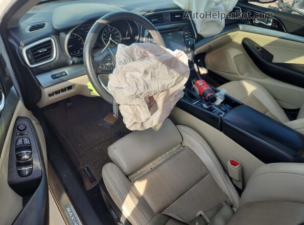 1N4AA6APXHC383753 2017 NISSAN MAXIMA White Dashboard view