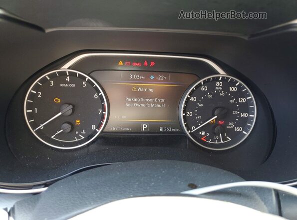 1N4AA6APXHC394722 2017 NISSAN MAXIMA Gray Вид щитка приладів