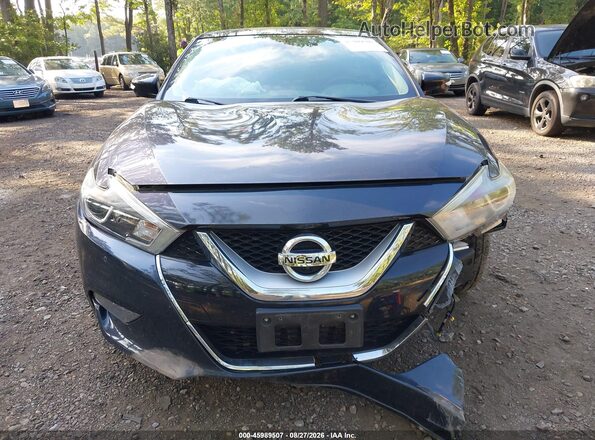 1N4AA6APXHC413883 2017 NISSAN MAXIMA Black ხელსაწყოთა პანელის ხედი