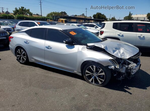 1N4AA6APXHC441036 2017 NISSAN MAXIMA Серебряный Передняя правая четверть