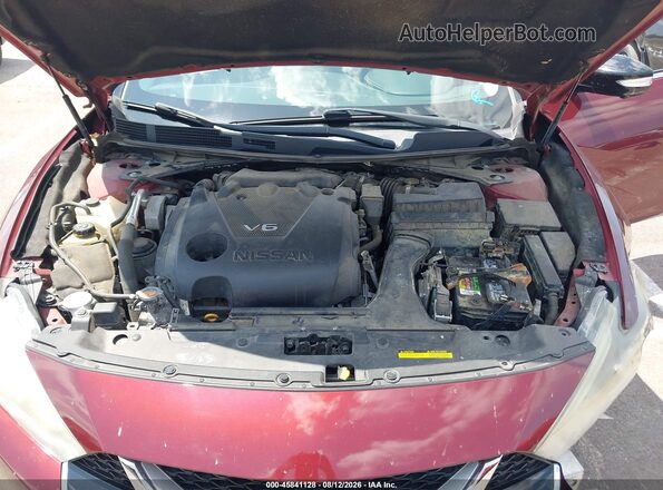1N4AA6APXHC456622 2017 NISSAN MAXIMA Бордовый Вид сзади
